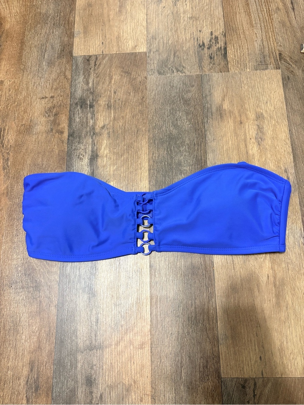 No Boundaries Juniors Royal Blue Bandeau Bikini Top Medium 7-9 Strapless Swim